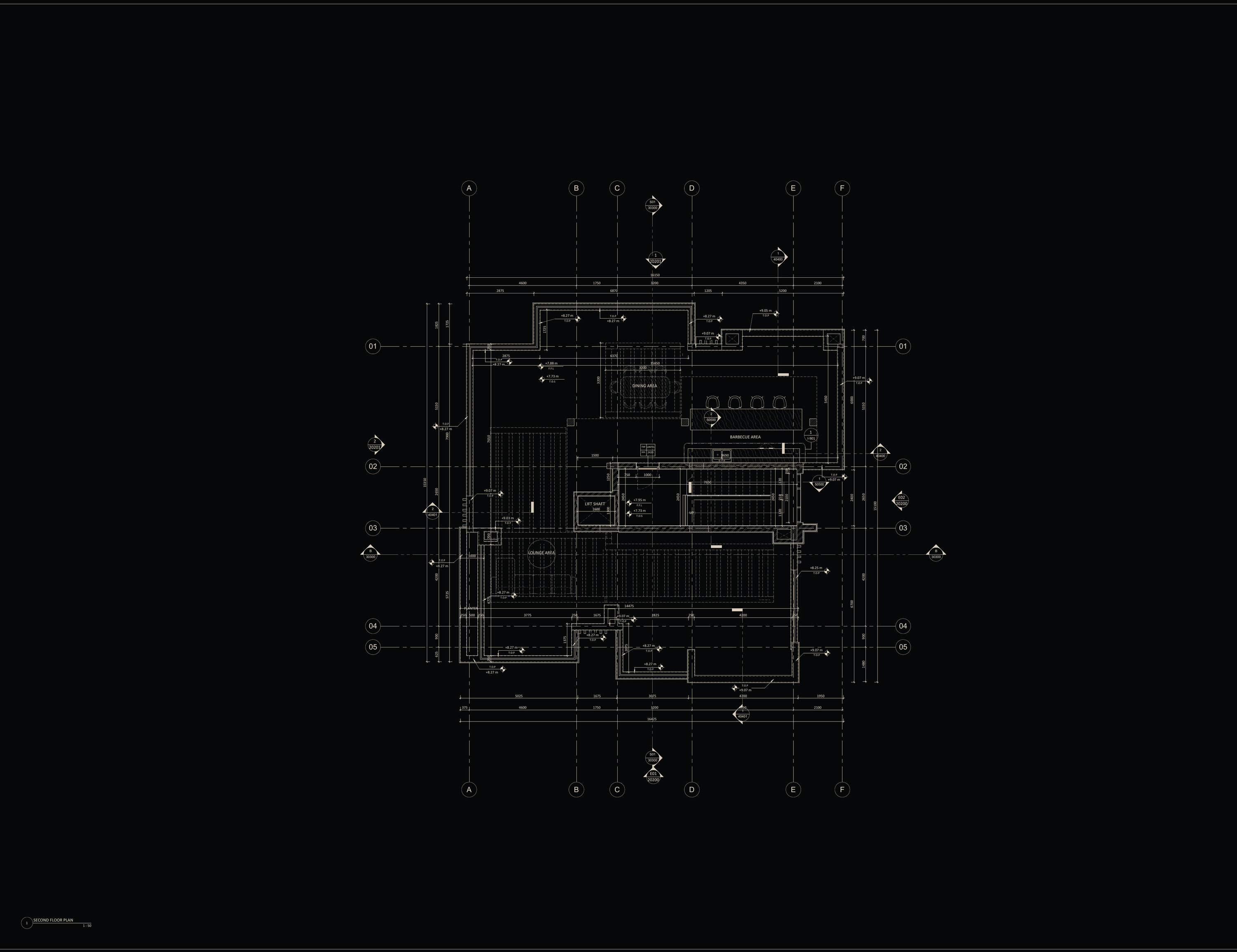 Full inverted second floor plan