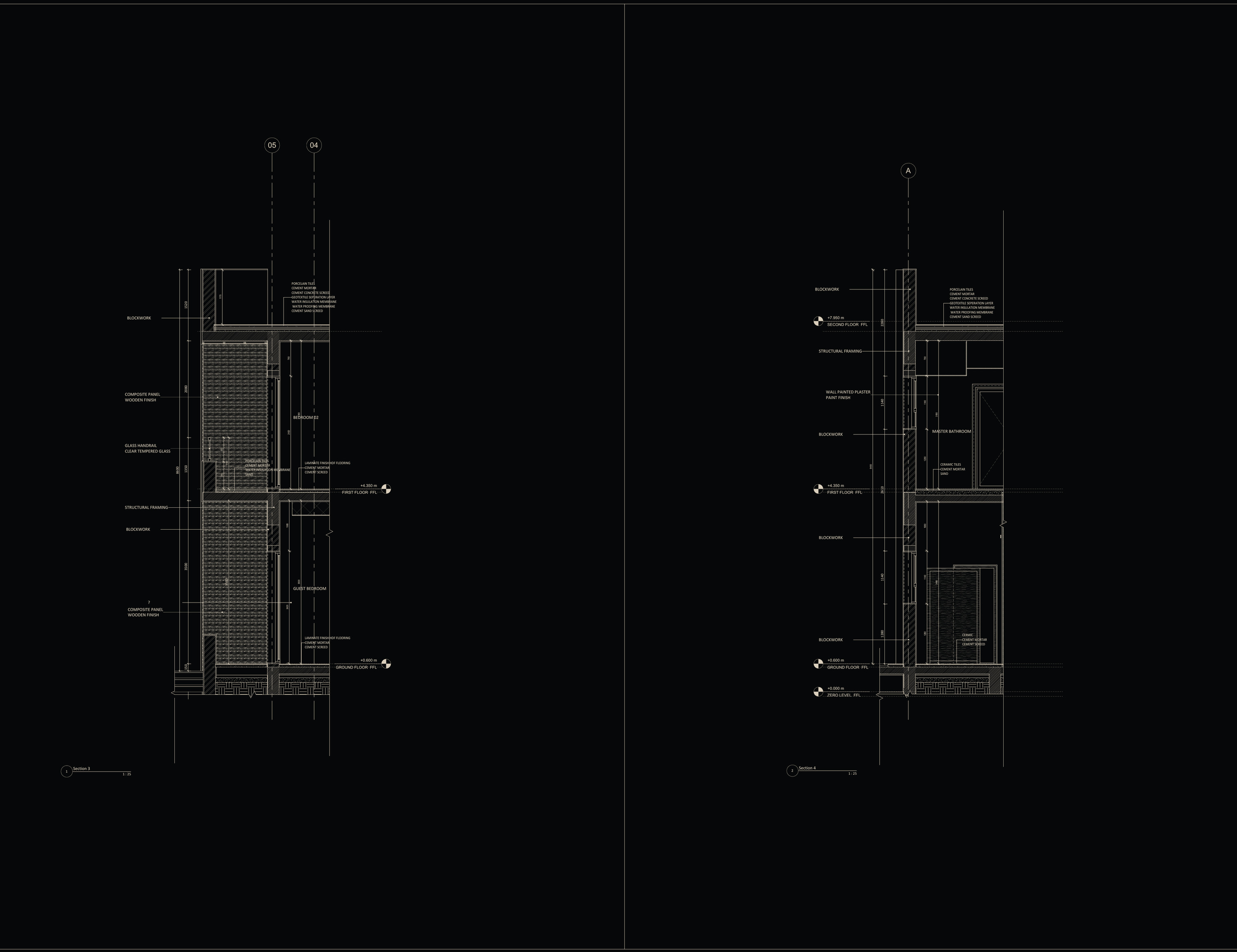 Wall sections sheet 40401
